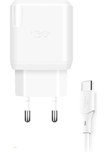 Xiaomi Mi 9 Se Ile Ile Uyumlu - 18W Qc 3.0 Type C Hızlı Şarj Aleti ve Type C Kablo QCT30