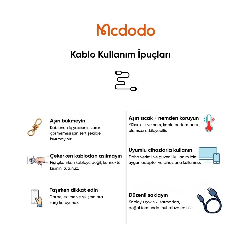 Mcdodo CA-1030 36W Type-C To Lightning Dijital Göstergeli Data Şarj Kablosu 1.2m