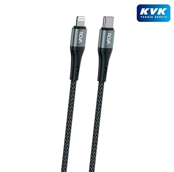 Rova KB216 Type-C To Lightning 20W Hızlı Şarj Data Kablosu 1.2 M