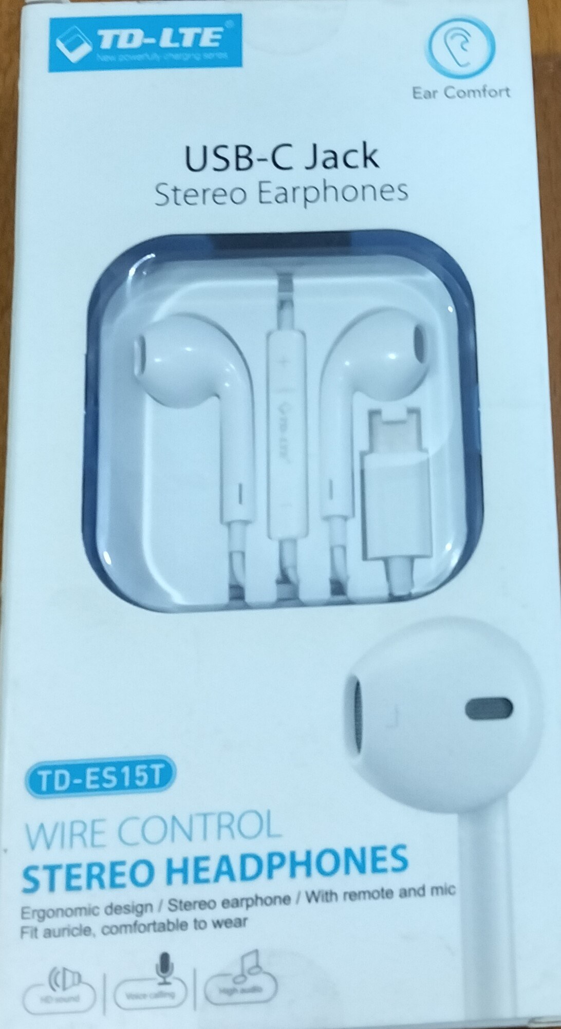 TD LTE TD-ES15T kulaklık Type-C