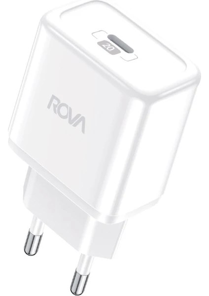 Rova SB101 Pd Type-C Çıkışlı Hızlı Şarj Başlığı 20W