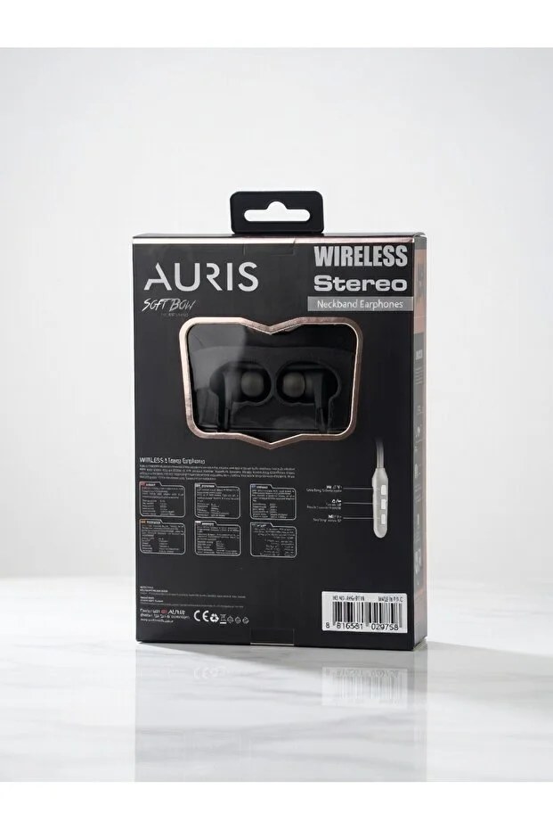 Auris ARS-BT18 Boyun Askılı Bluetooth Kulaklık 24+ Saat Kullanım