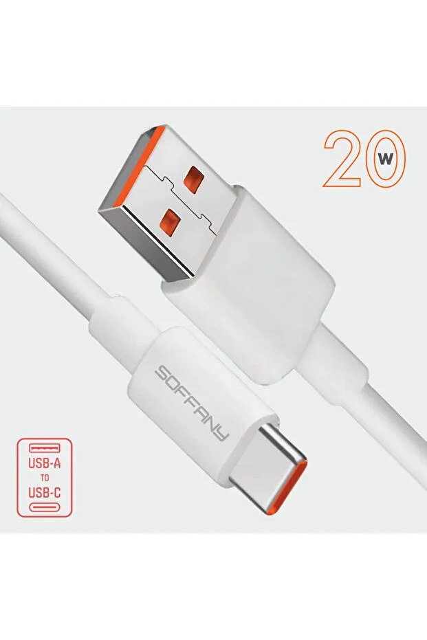 soffany SY-290 SY-290 20W USB-A USB-C USB Data Kablosu